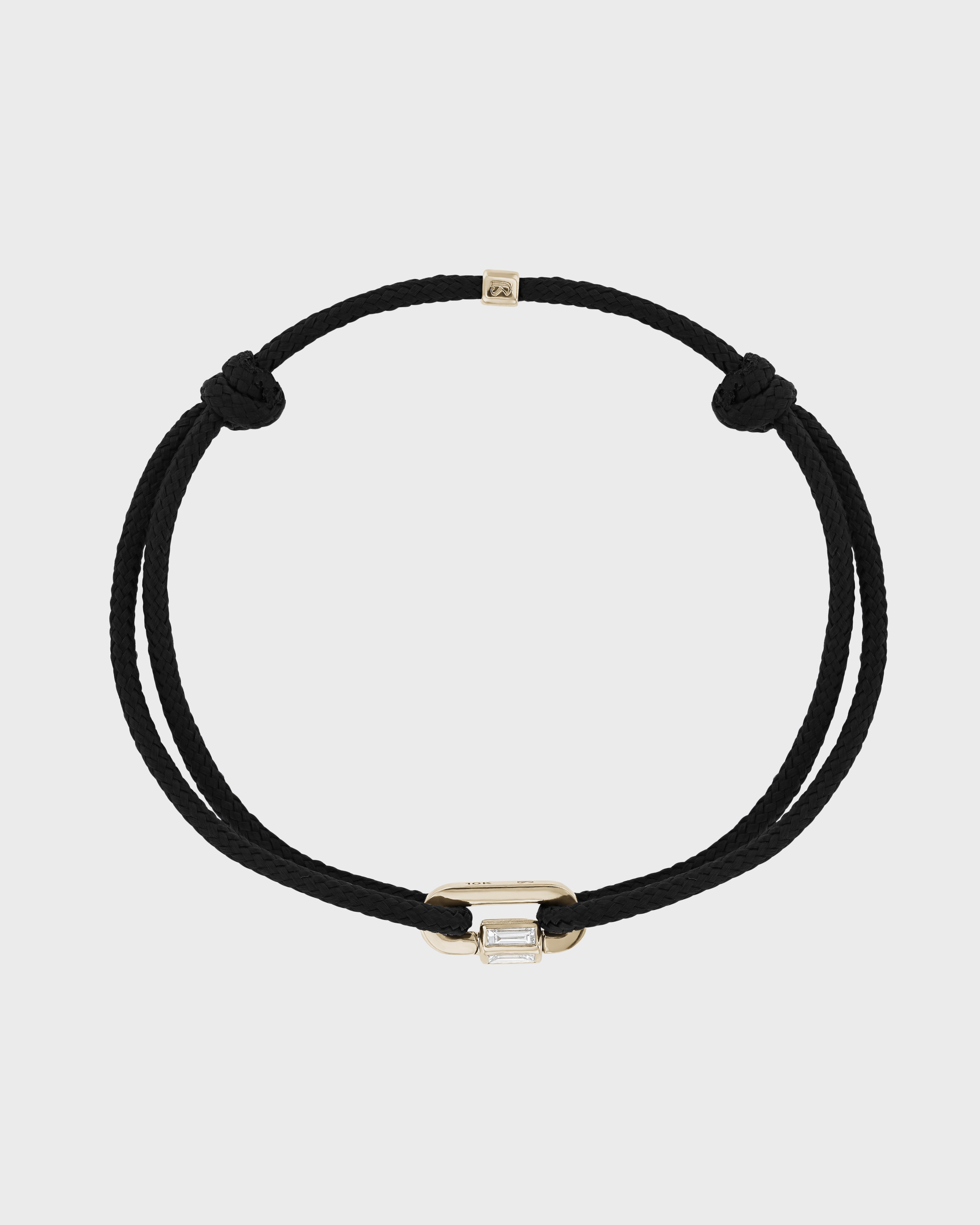 Diamond Lock Cord Bracelet SARAH & SEBASTIAN