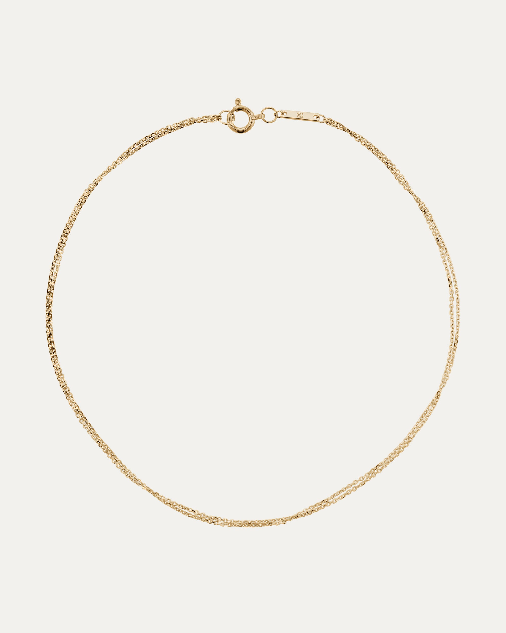 Double Chain Anklet | Yellow Gold | Sarah & Sebastian – SARAH