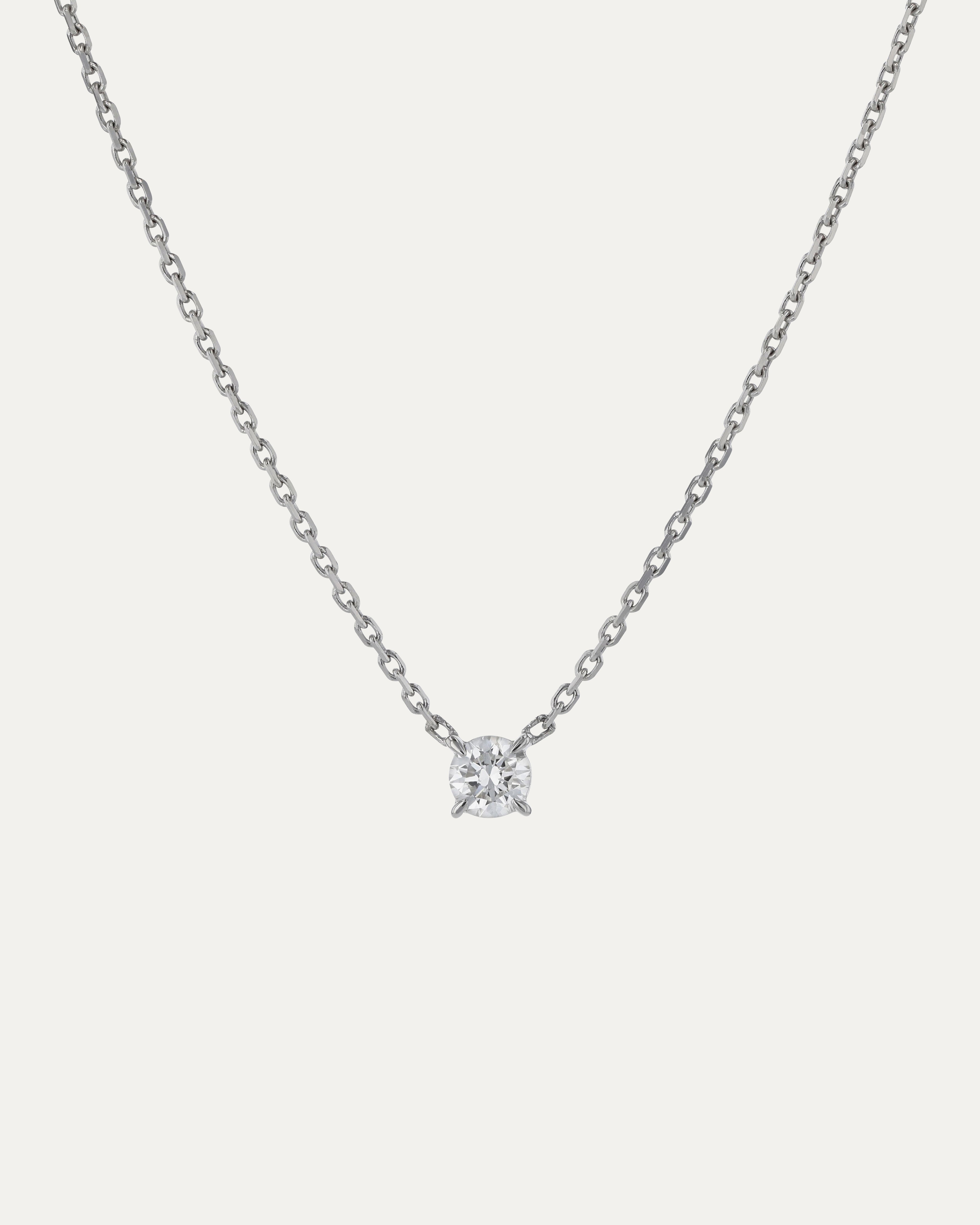 Diamond Solitaire Necklace Small Diamond Pendant Mens Solitaire
