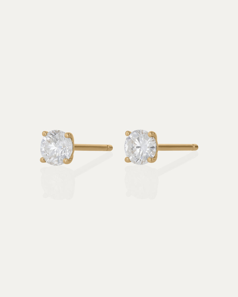 Solitaire Diamond Earrings