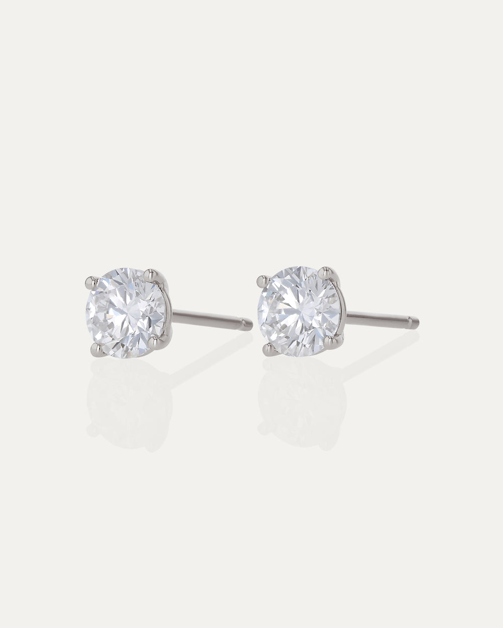 Solitaire Diamond Earrings