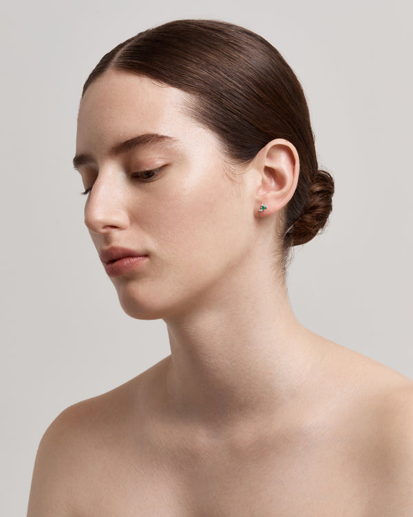 Emerald Cluster Earring