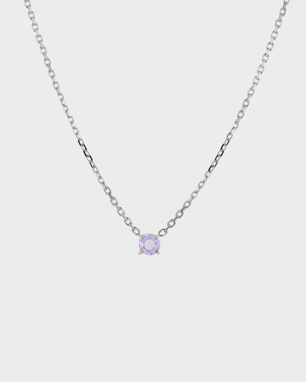 Sterling Silver February Amethyst Birthstone Necklace Purple Pendant Women  Girl Valentine's Day Gift – Aurora Tears
