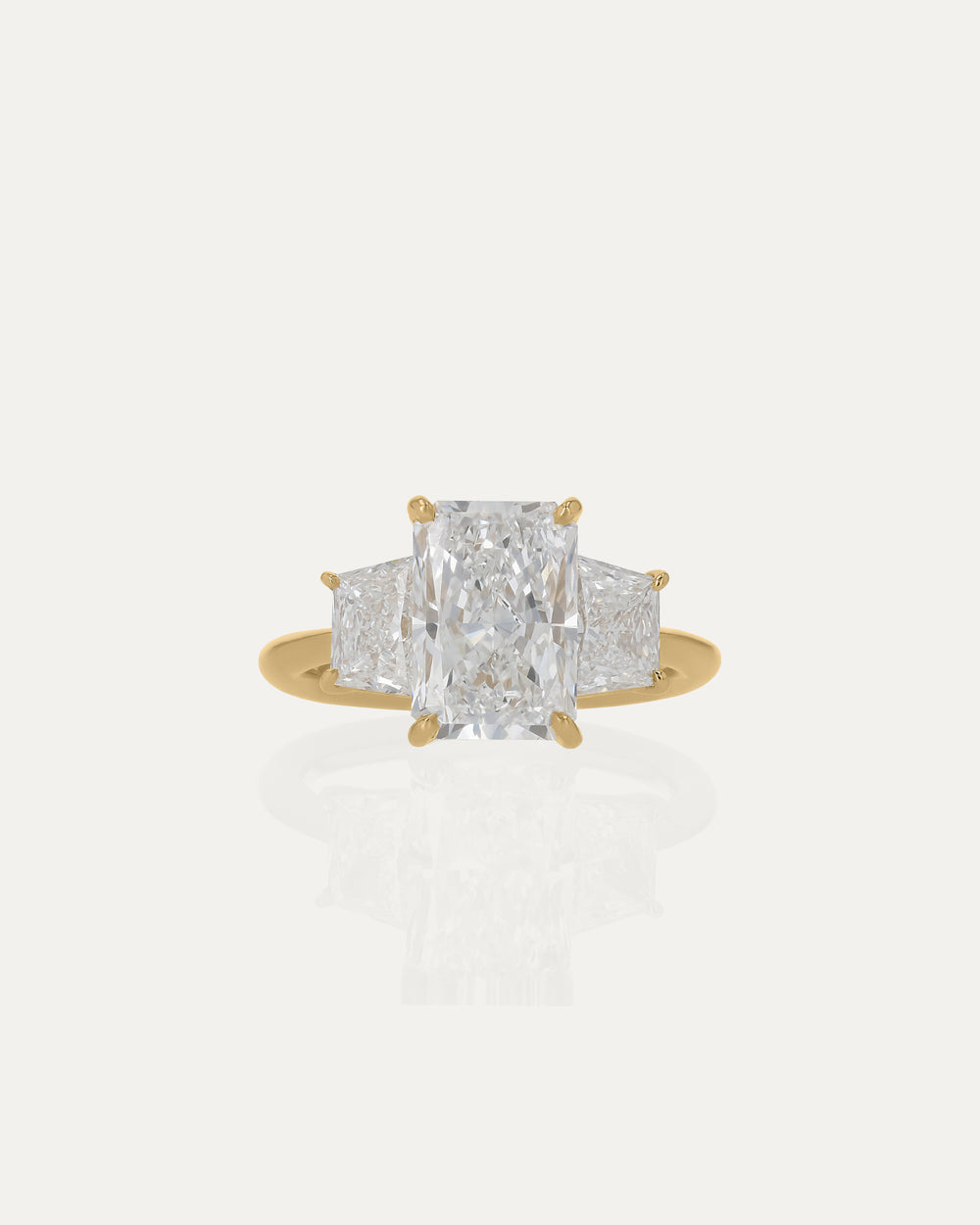 Radiant Trilogy Engagement Ring