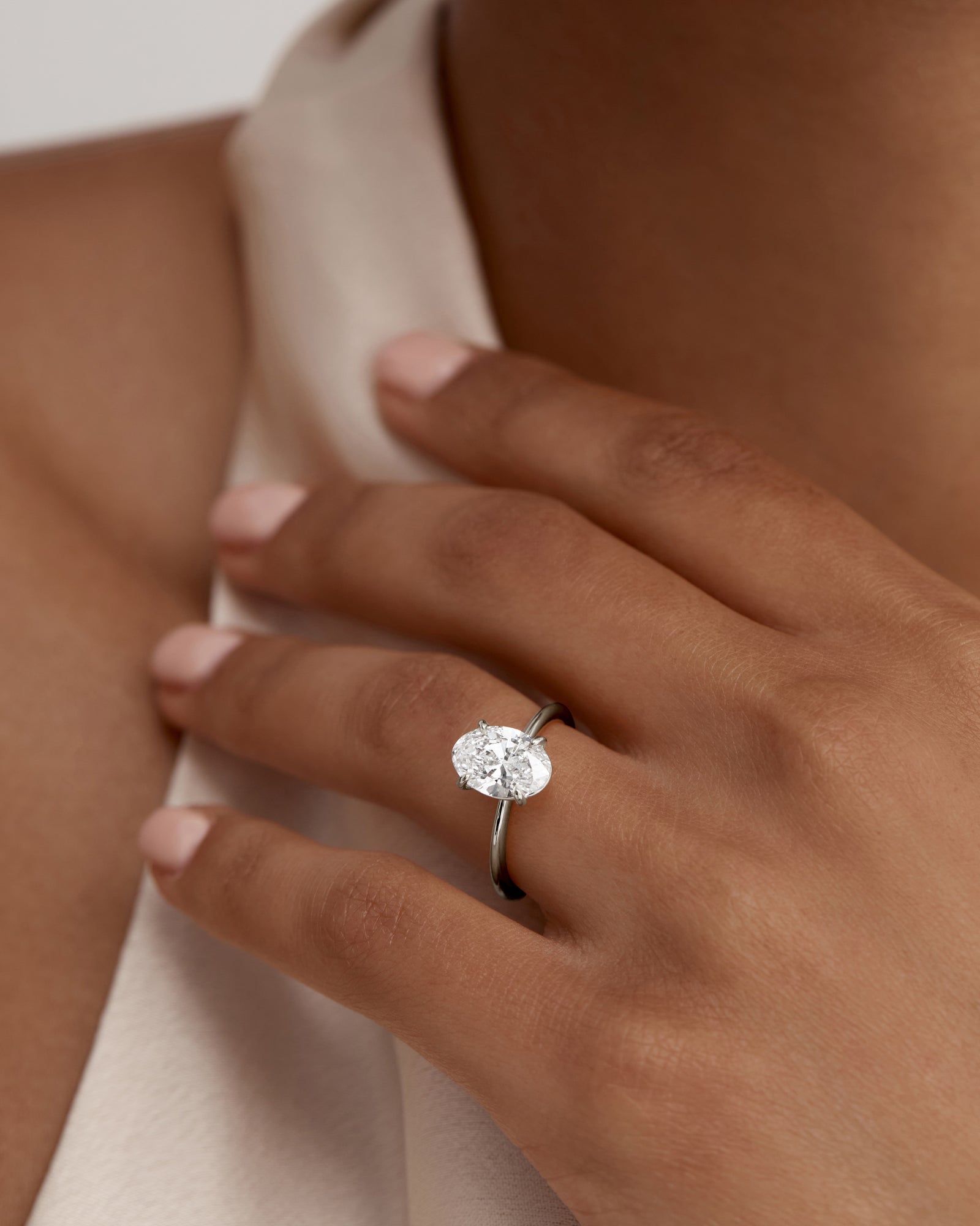 Oval Engagement Diamond Ring Gold Sarah Sebastian – SARAH