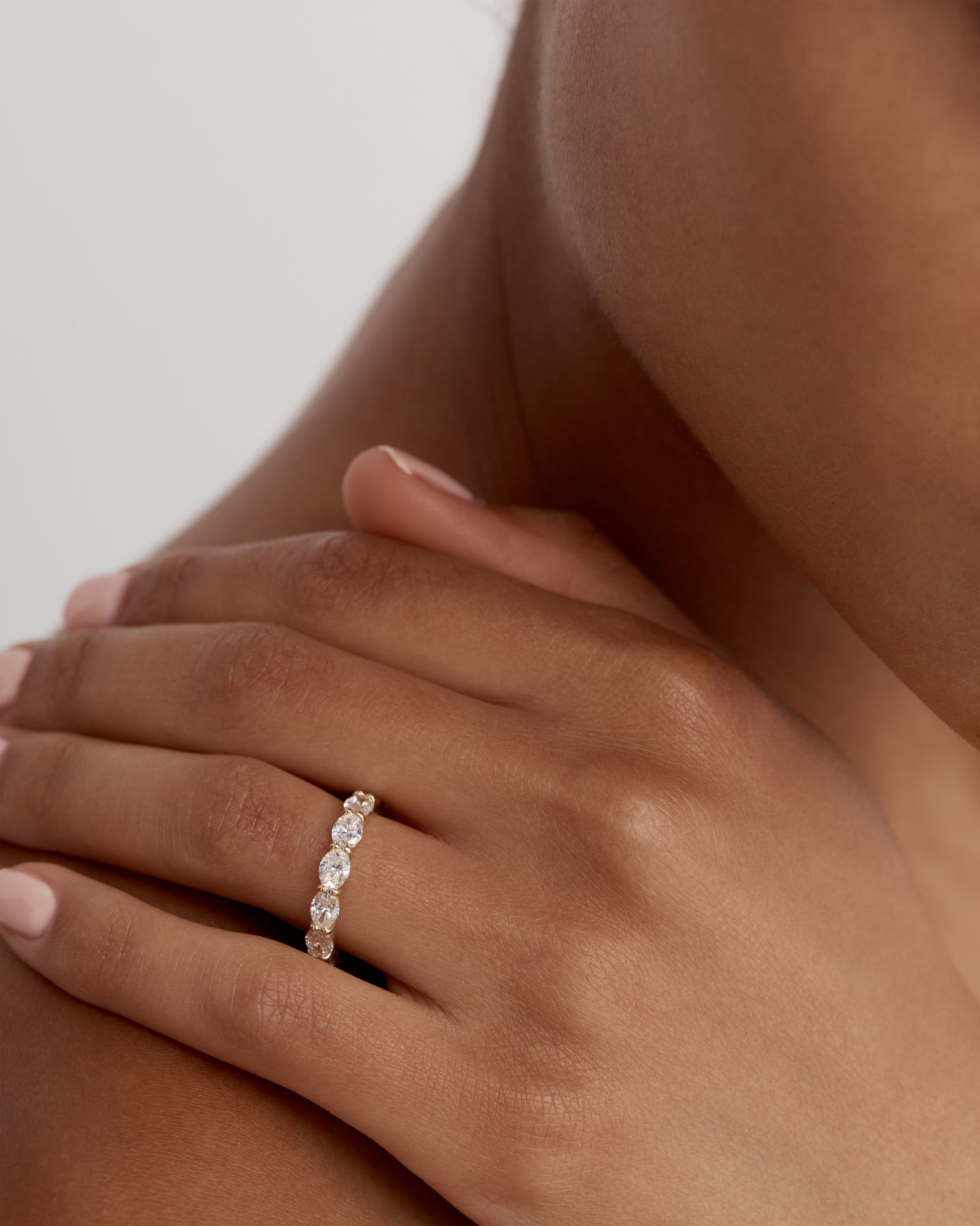 Salt Oval Diamond Ring II Yellow Gold Sarah Sebastian – SARAH