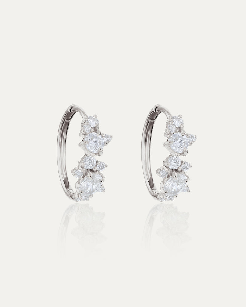 Diamond Verdigris Hoops