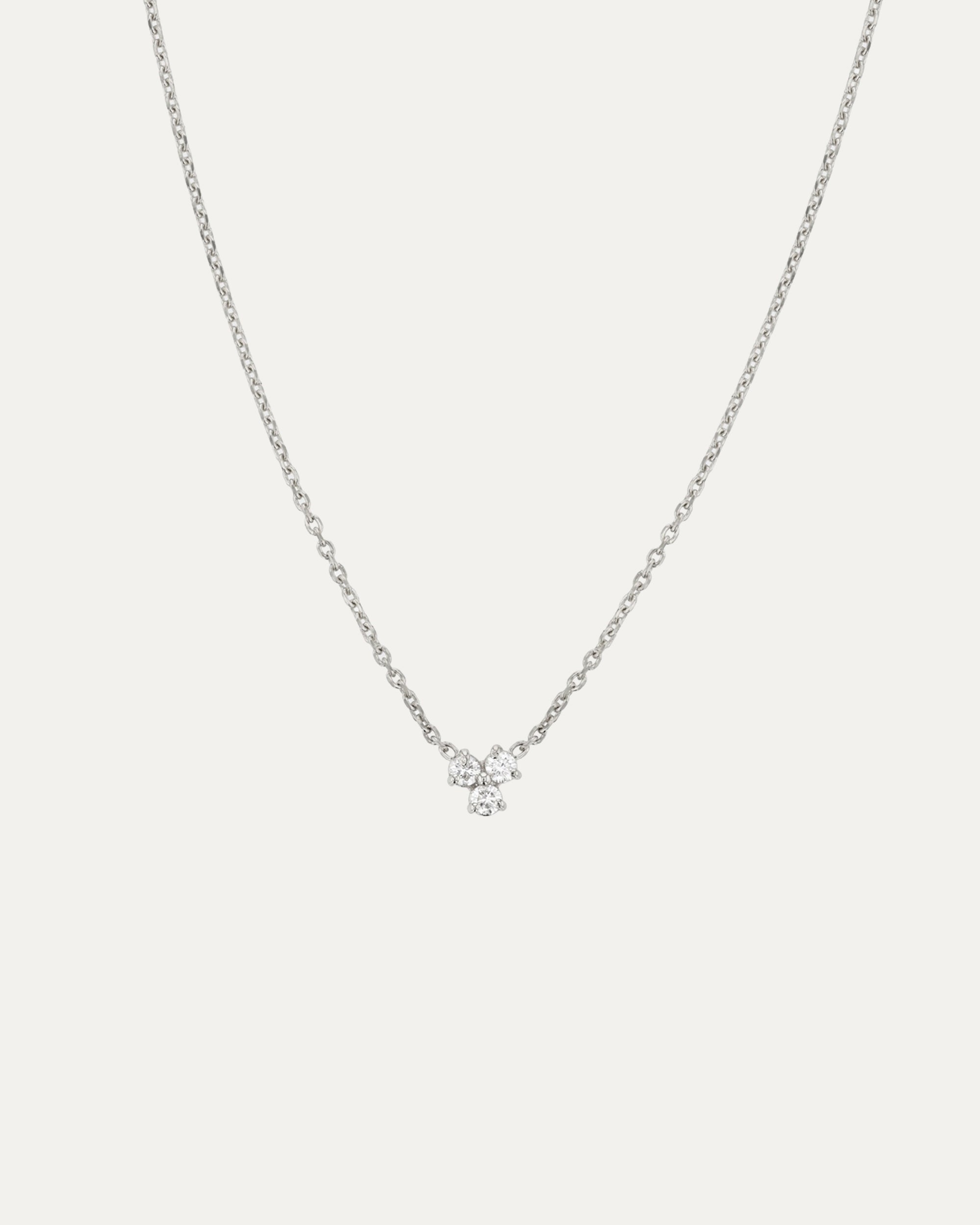 Trio Diamond Necklace | 14k Solid Gold | Sarah & Sebastian – SARAH