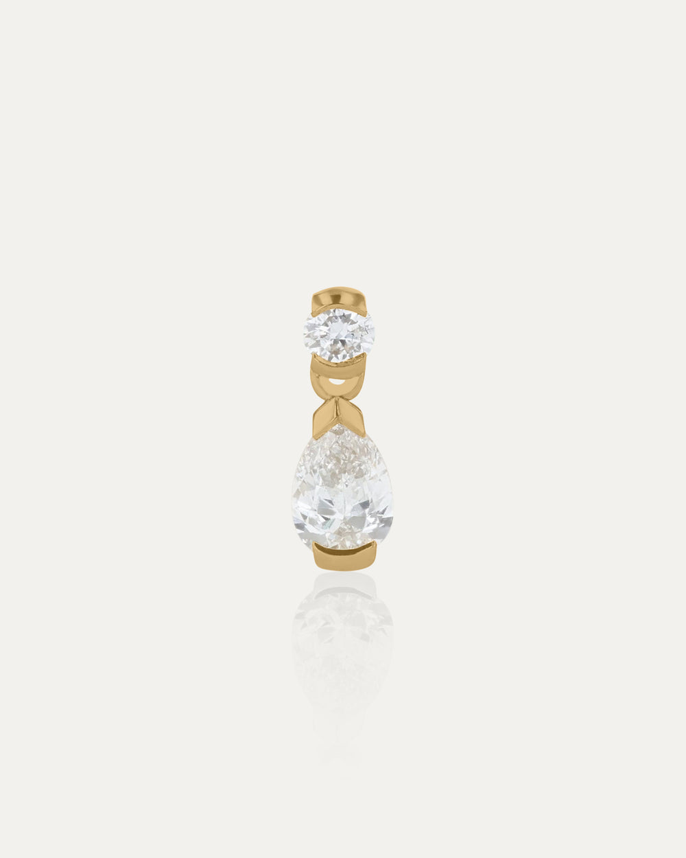Teardrop Diamond Cartilage Earring