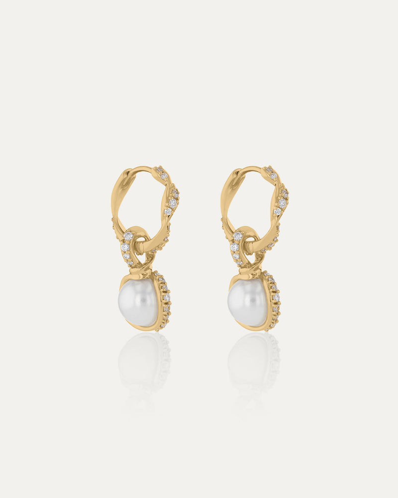 Overtone Diamond Hoops