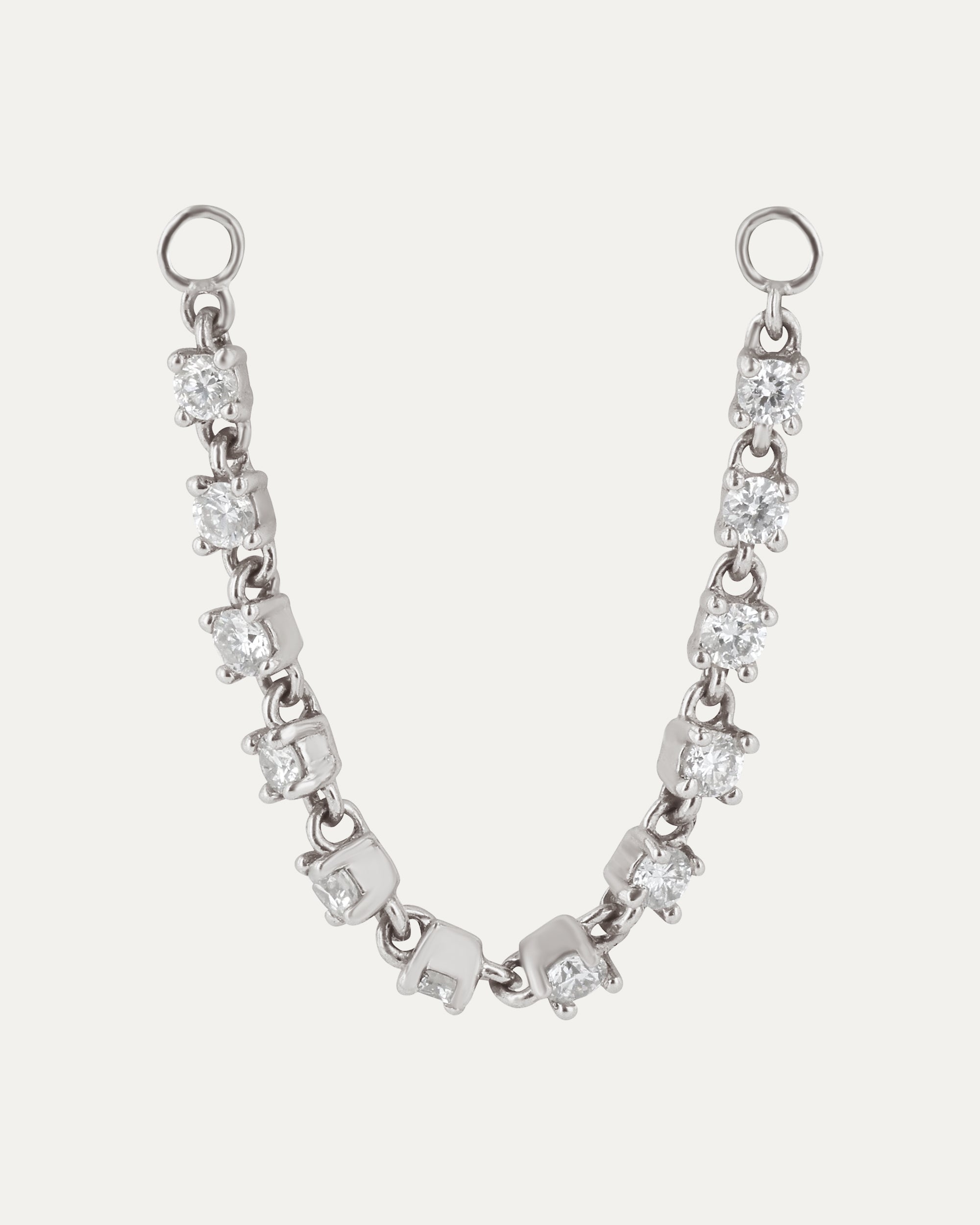 Diamond Chain Connector Platinum | SARAH & SEBASTIAN