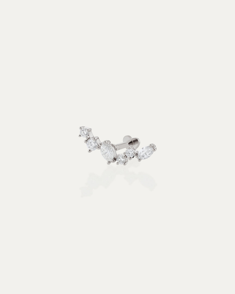 Petite Gossamer Ear Climber Cartilage Earring