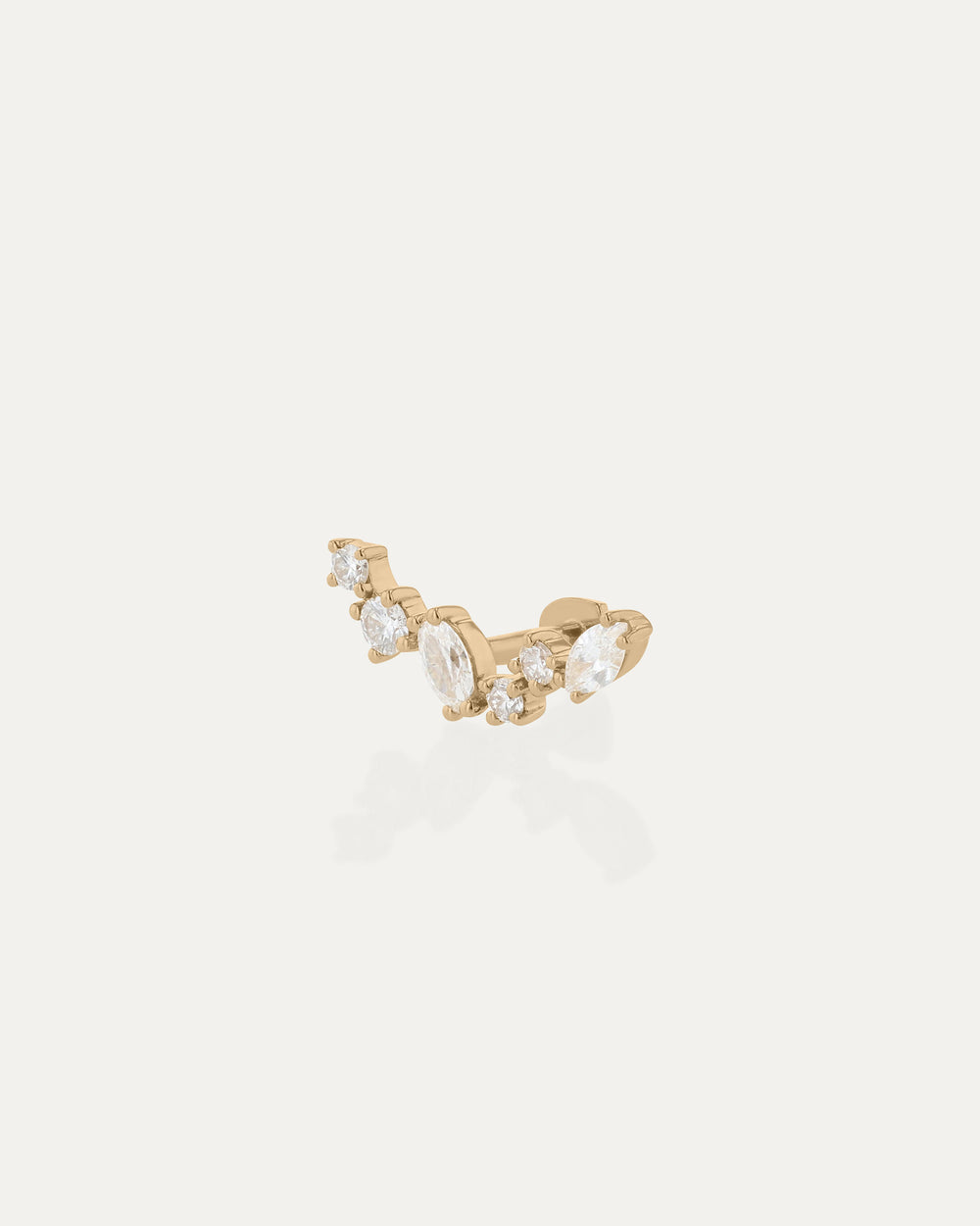 Petite Gossamer Ear Climber Cartilage Earring