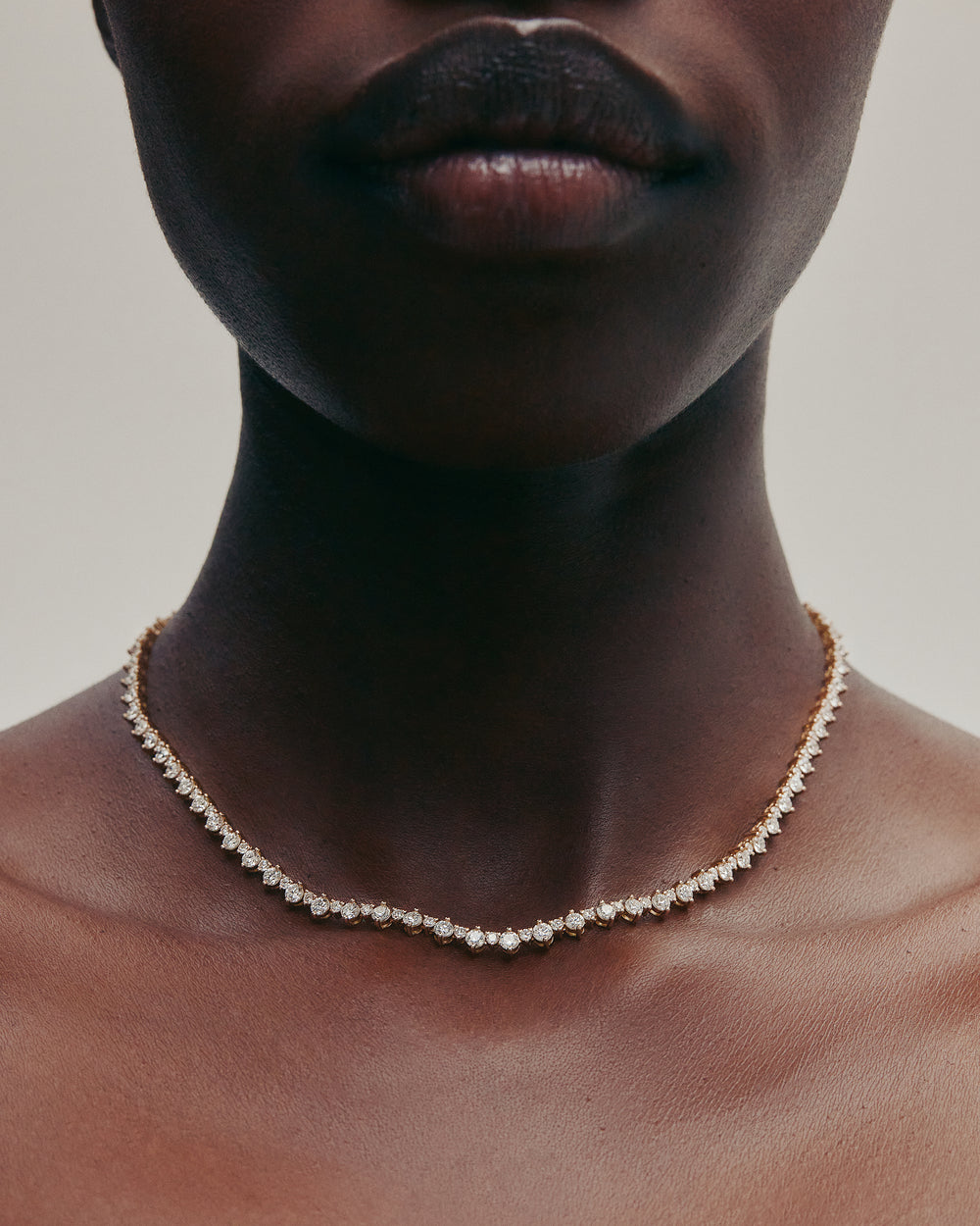 Urchin Lace Tennis Necklace II