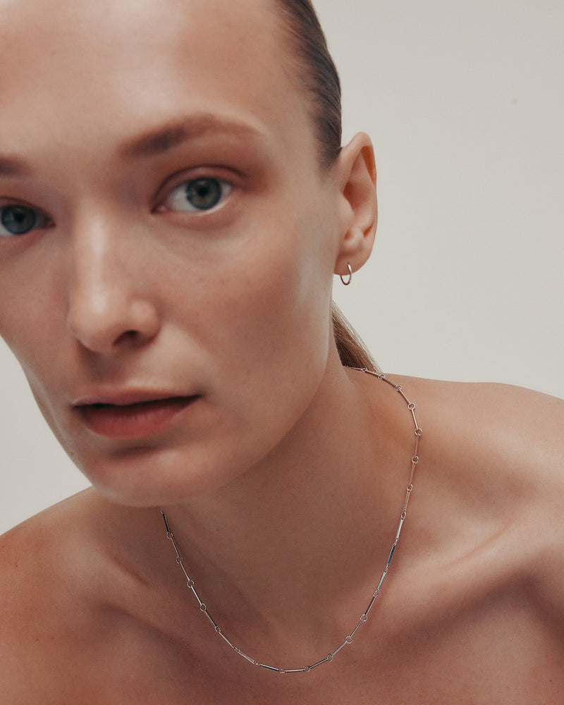 Bar Chain | White Gold | Sarah & Sebastian – SARAH & SEBASTIAN
