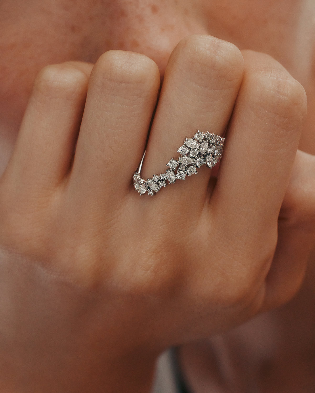 Gossamer Ring | Platinum & Natural Diamond | SARAH & SEBASTIAN