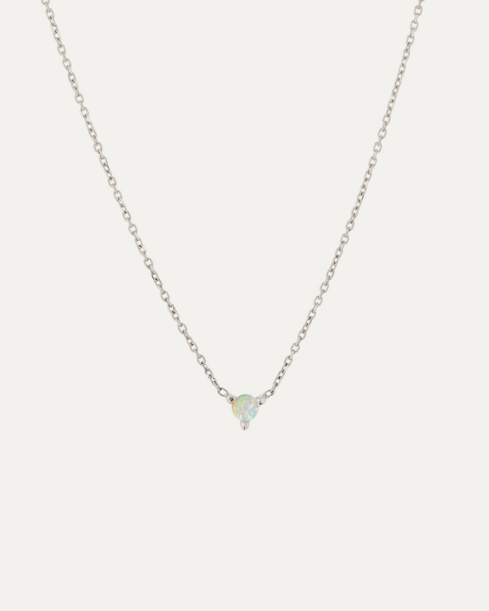 The Petite Opal Birthstone Necklace