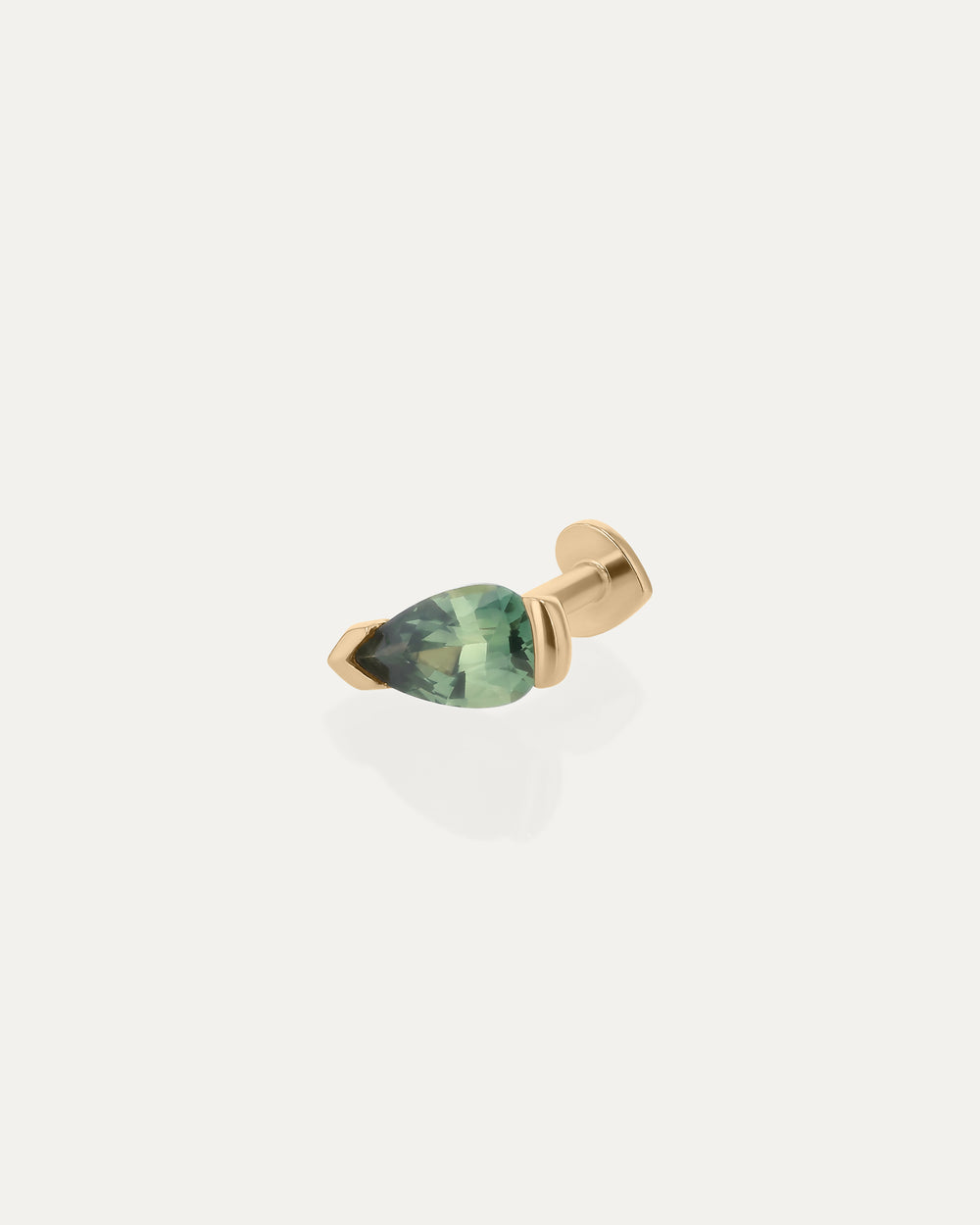 Suspense Pear Sapphire Cartilage Earring