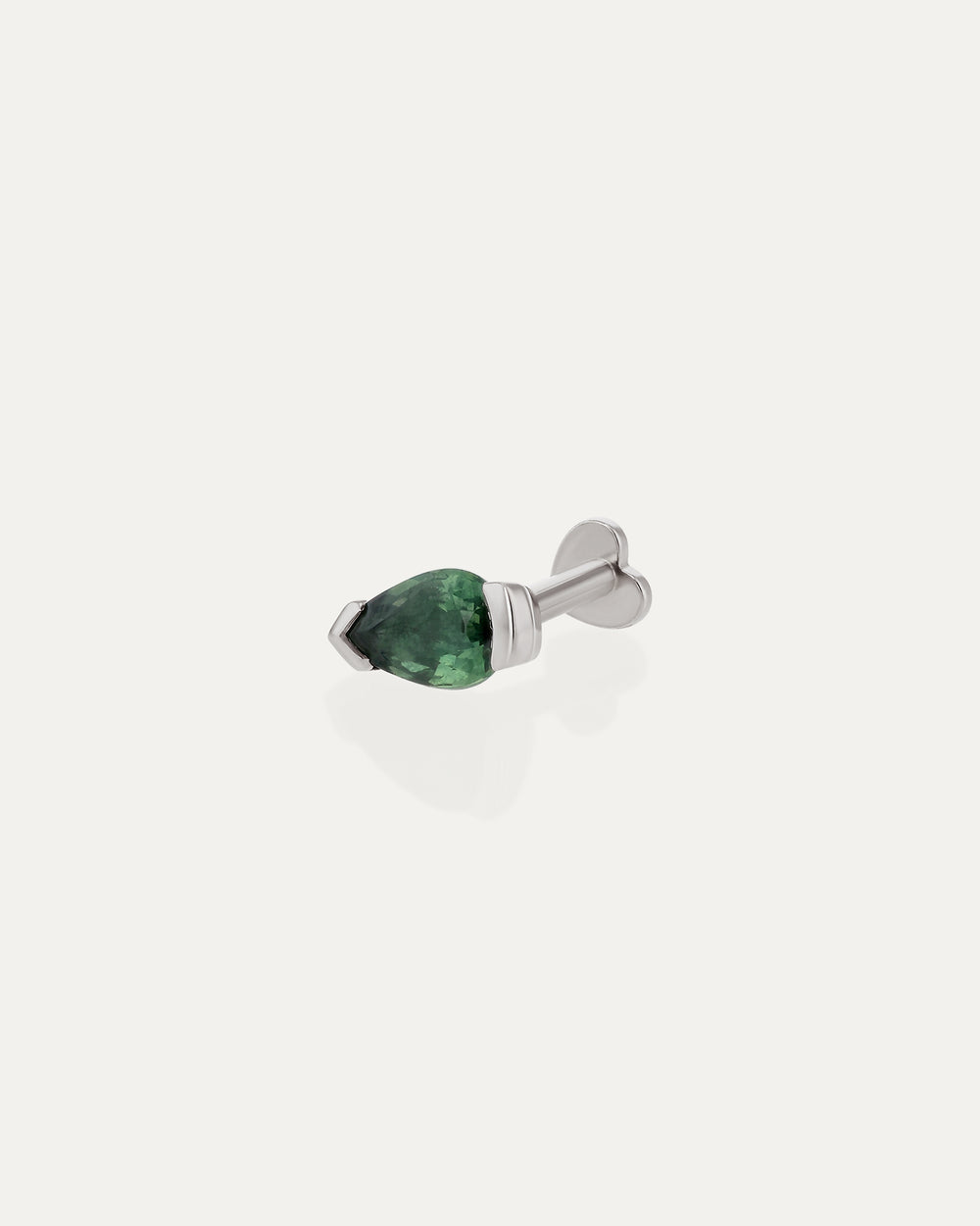 Suspense Pear Sapphire Cartilage Earring