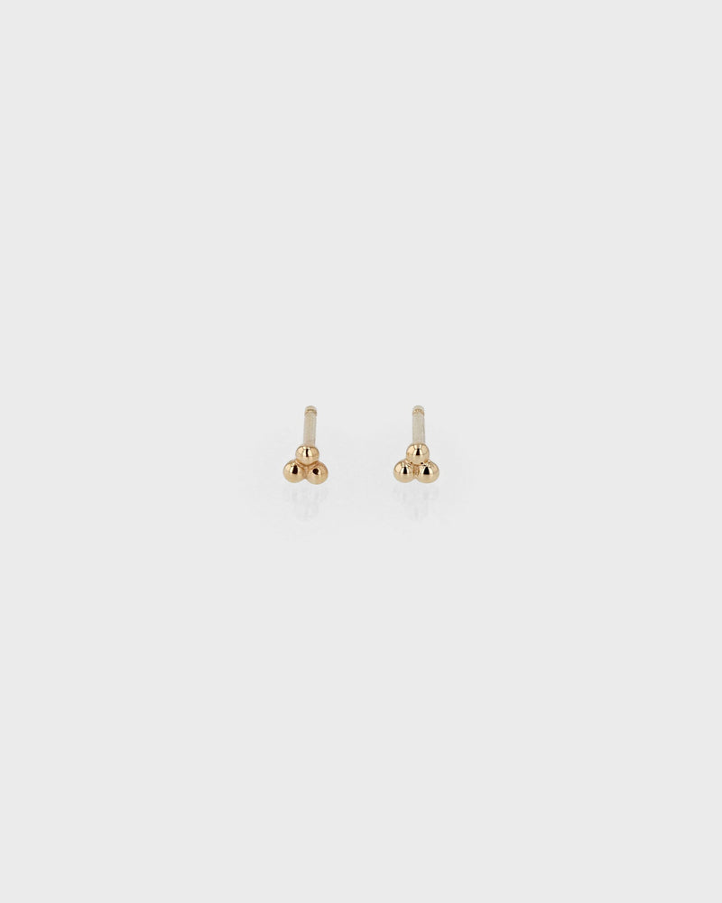 Trinity Stud Earrings Gold | Sarah & Sebastian