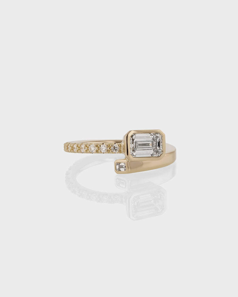 Aria Emerald Eternity Engagement Ring by Sarah & Sebastian