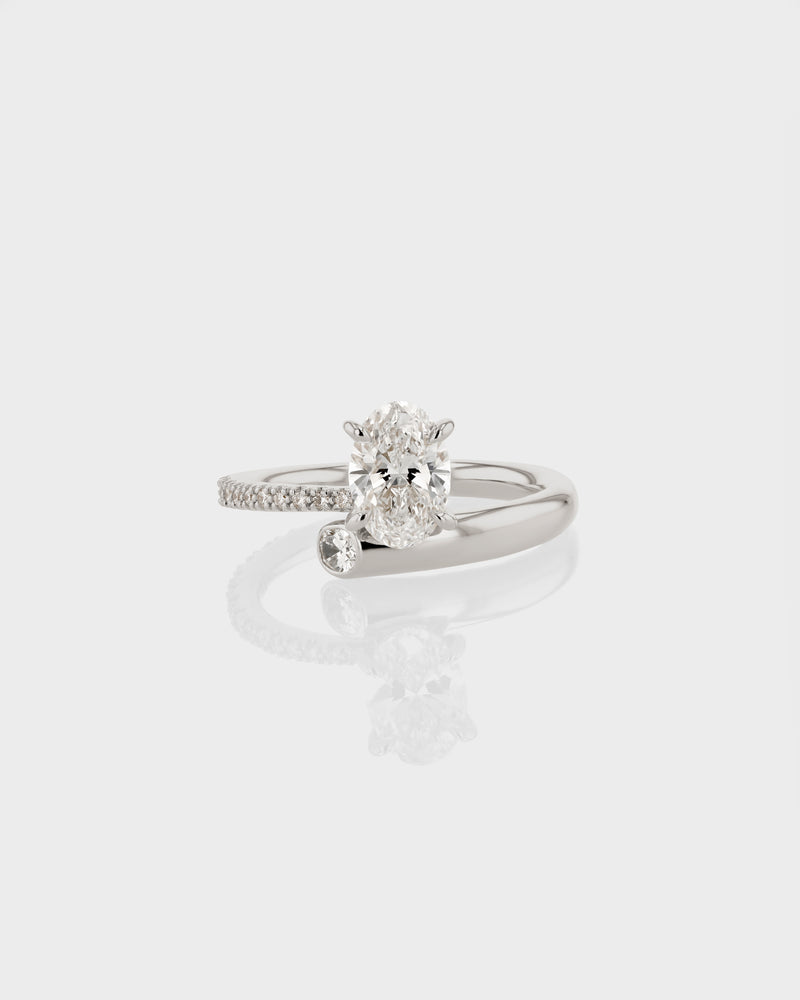 Aria Oval Eternity Engagement Ring by Sarah & Sebastian
