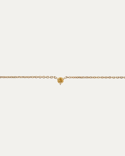 SARAH & SEBASTIAN The Petite Citrine Birthstone Bracelet in Yellow Gold — detail view