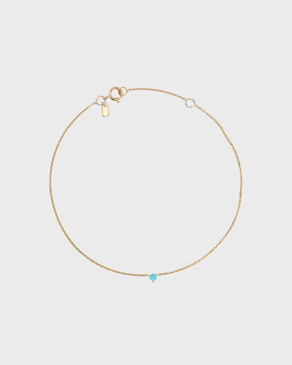 The Petite Turquoise Birthstone Bracelet by Sarah & Sebastian