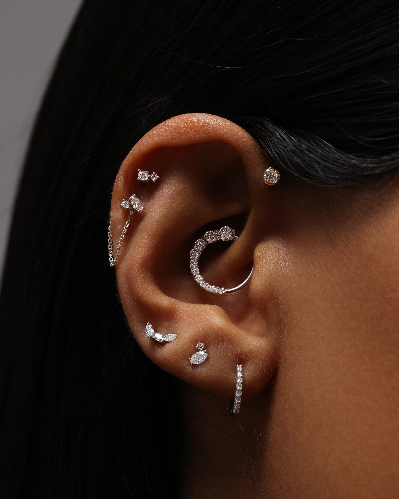Maria Tash Conch Stud Jewelry Maria Tash Moon Conch Maria Tash New