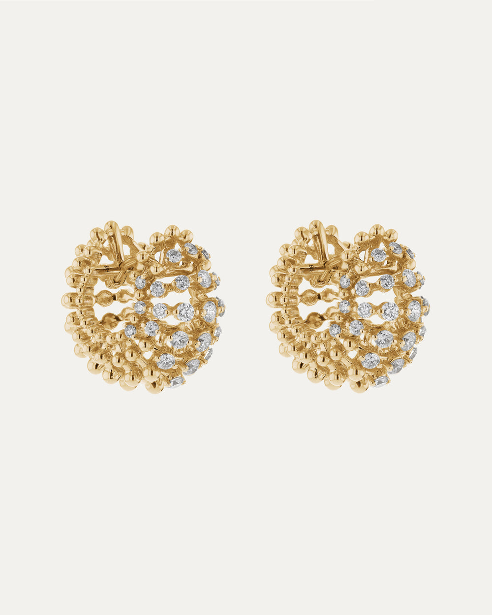 Diamond Medusa Hoops