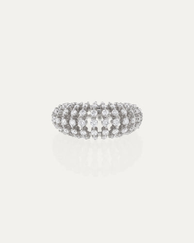 Diamond Medusa Ring by Sarah & Sebastian