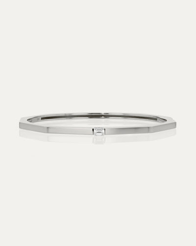 Bracelet jonc émeraude suspense