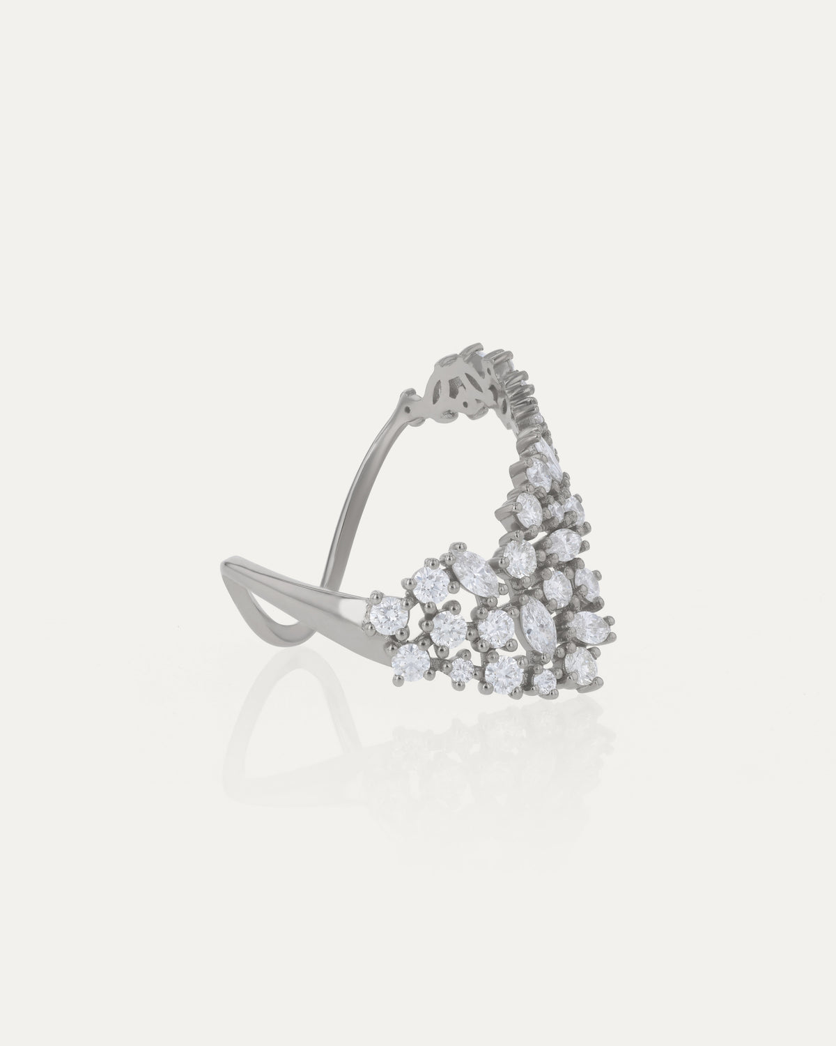 Gossamer Ring | Platinum & Natural Diamond | SARAH & SEBASTIAN