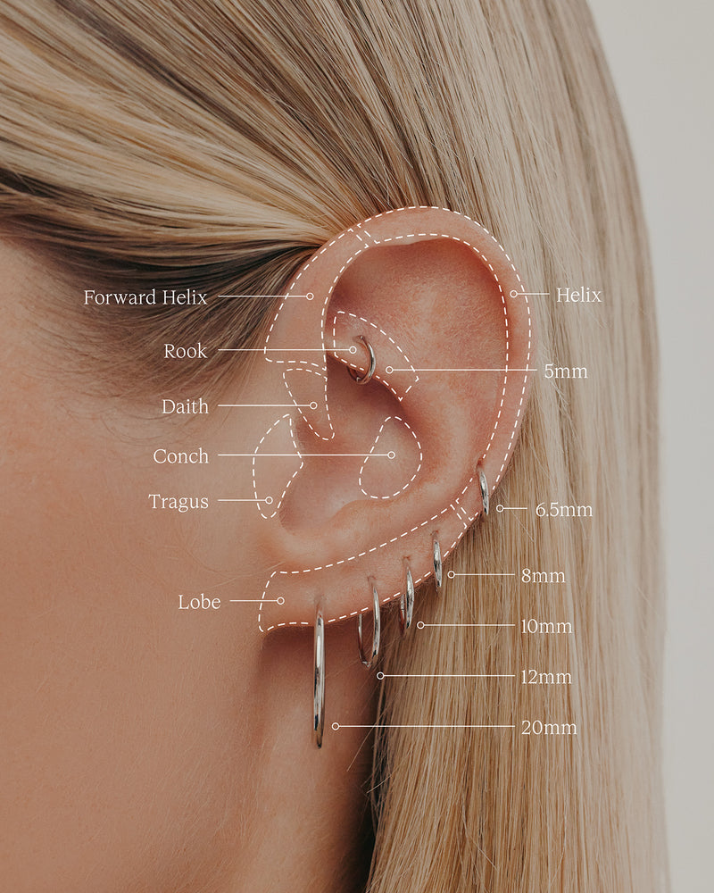 Diamond Verdigris Hoops