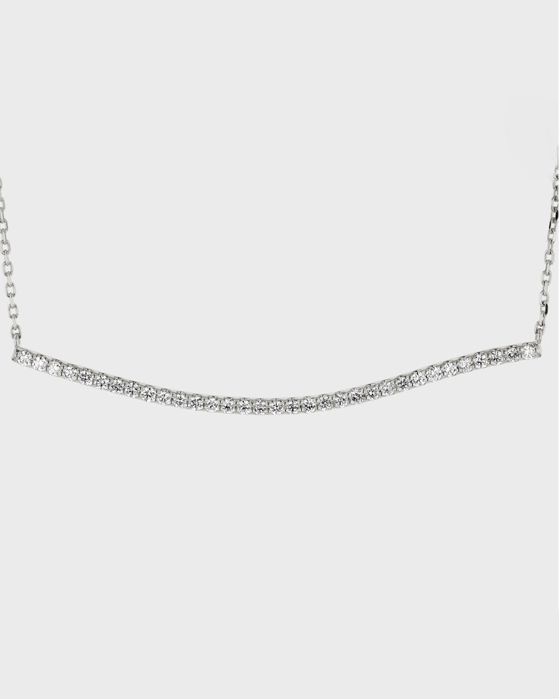 Lightwave Diamond Curve Necklace by Sarah & Sebastian