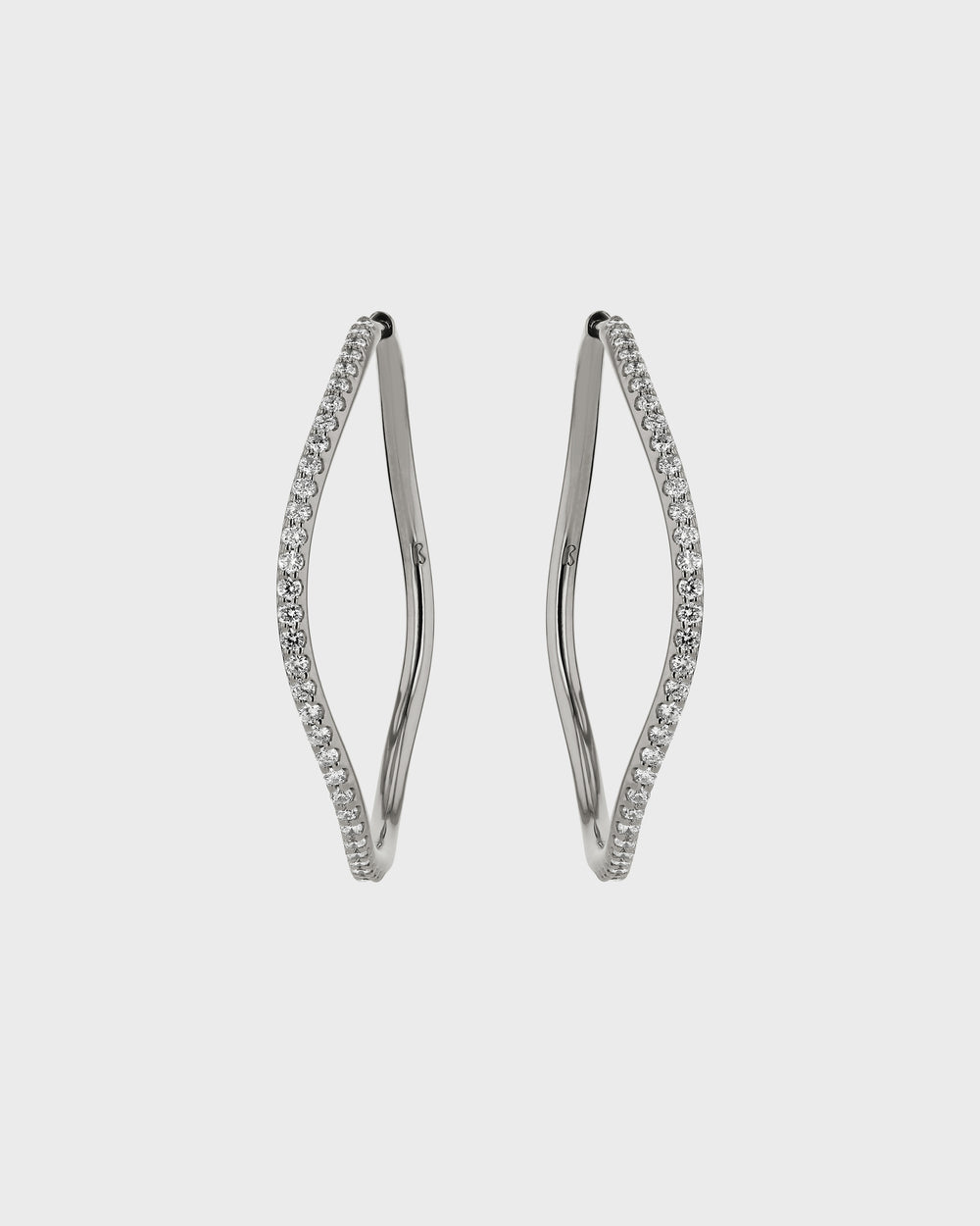 Lightwave Diamond Hoops by Sarah & Sebastian