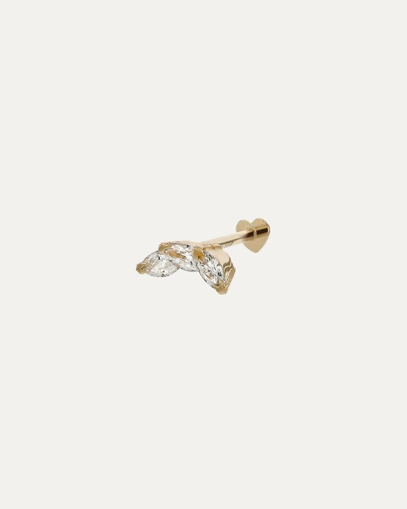 Marquise Overlay Cartilage Earring