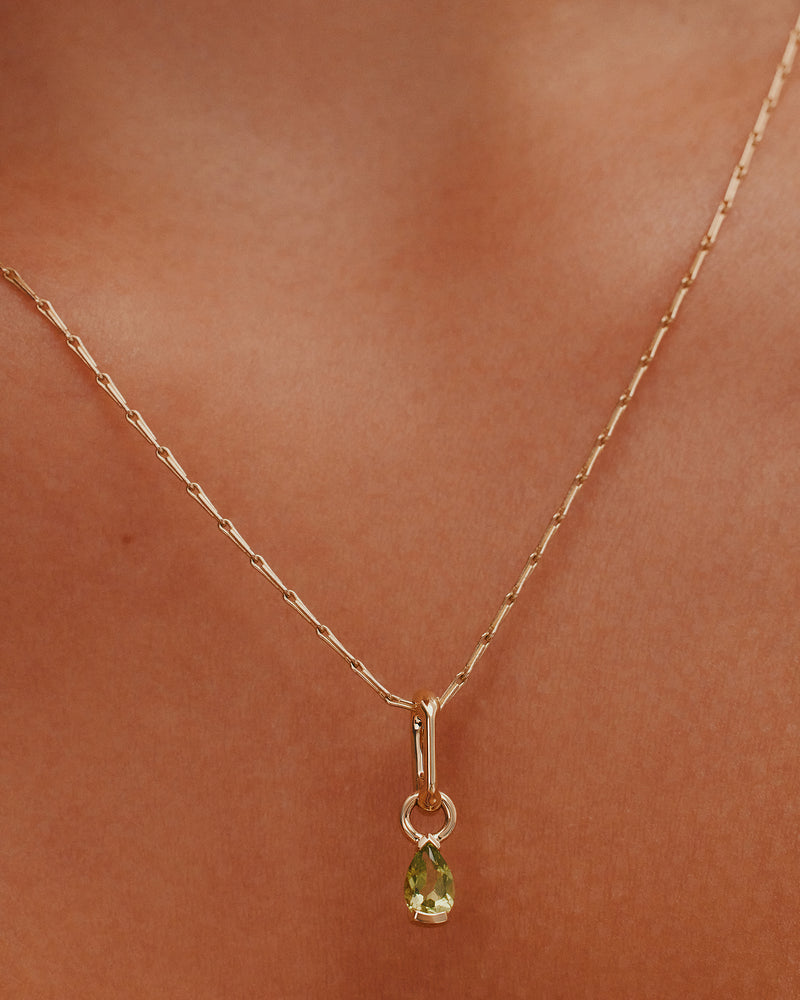 Petite Peridot Carabiner Charm