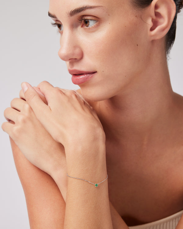 The Emerald Birthstone Bracelet by Sarah & Sebastian
