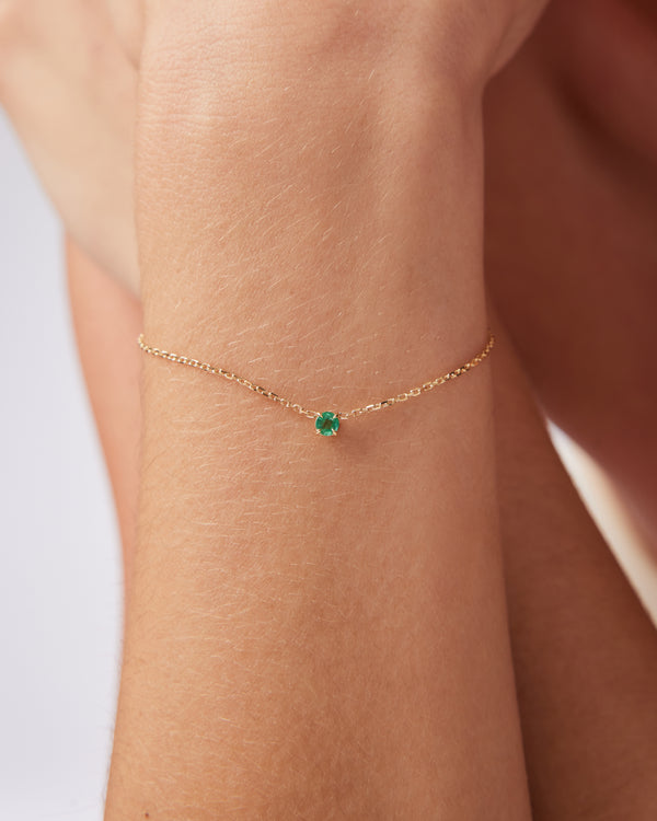 The Emerald Birthstone Bracelet by Sarah & Sebastian