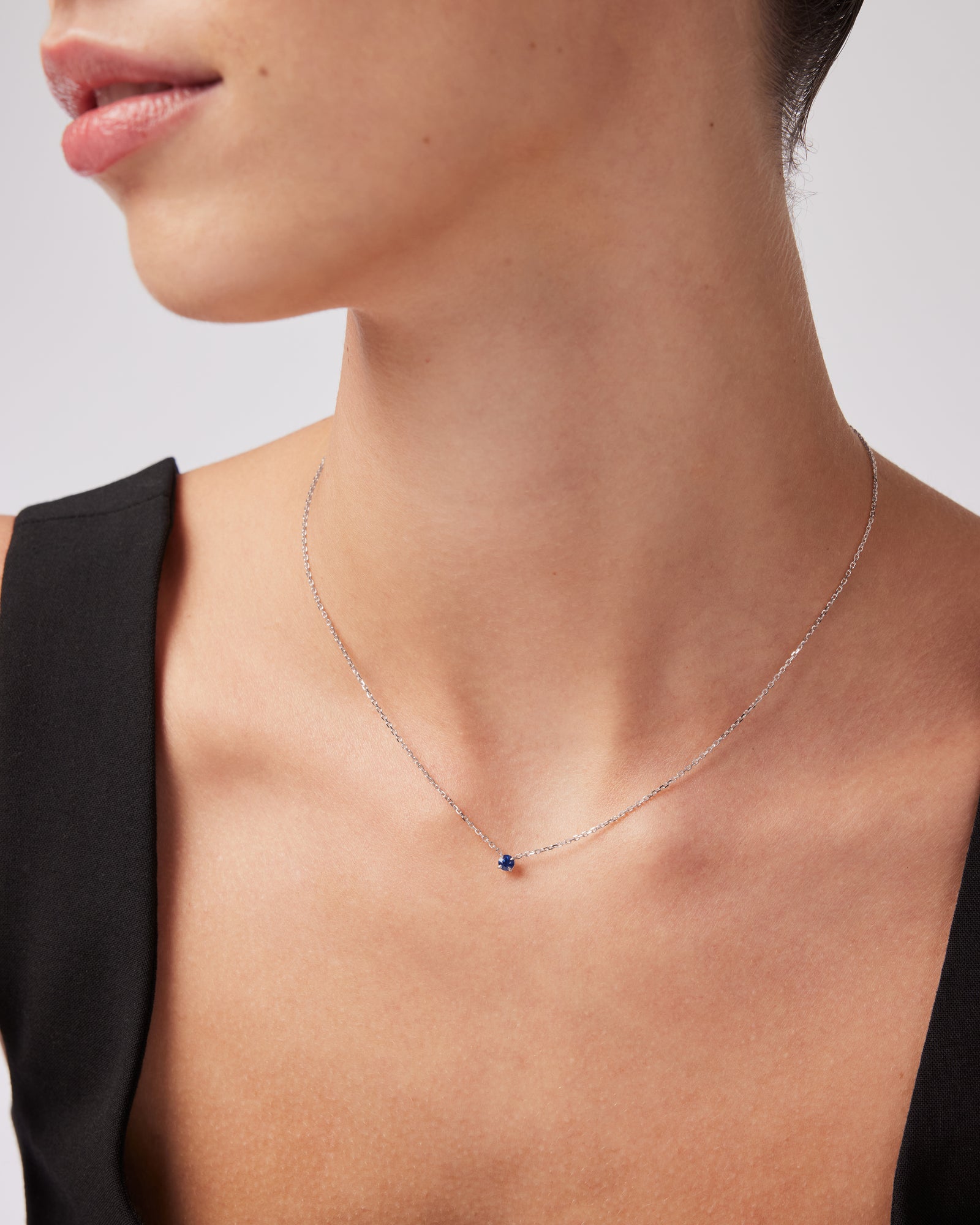 The Sapphire Birthstone Necklace – SARAH SEBASTIAN