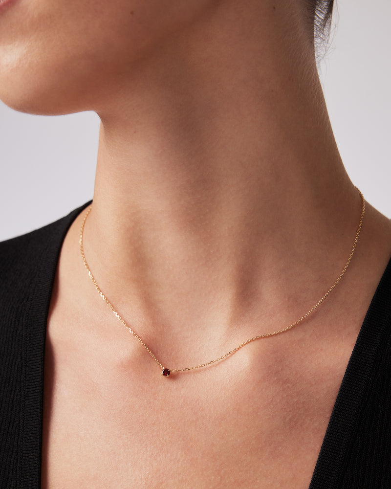 The Garnet Birthstone Necklace