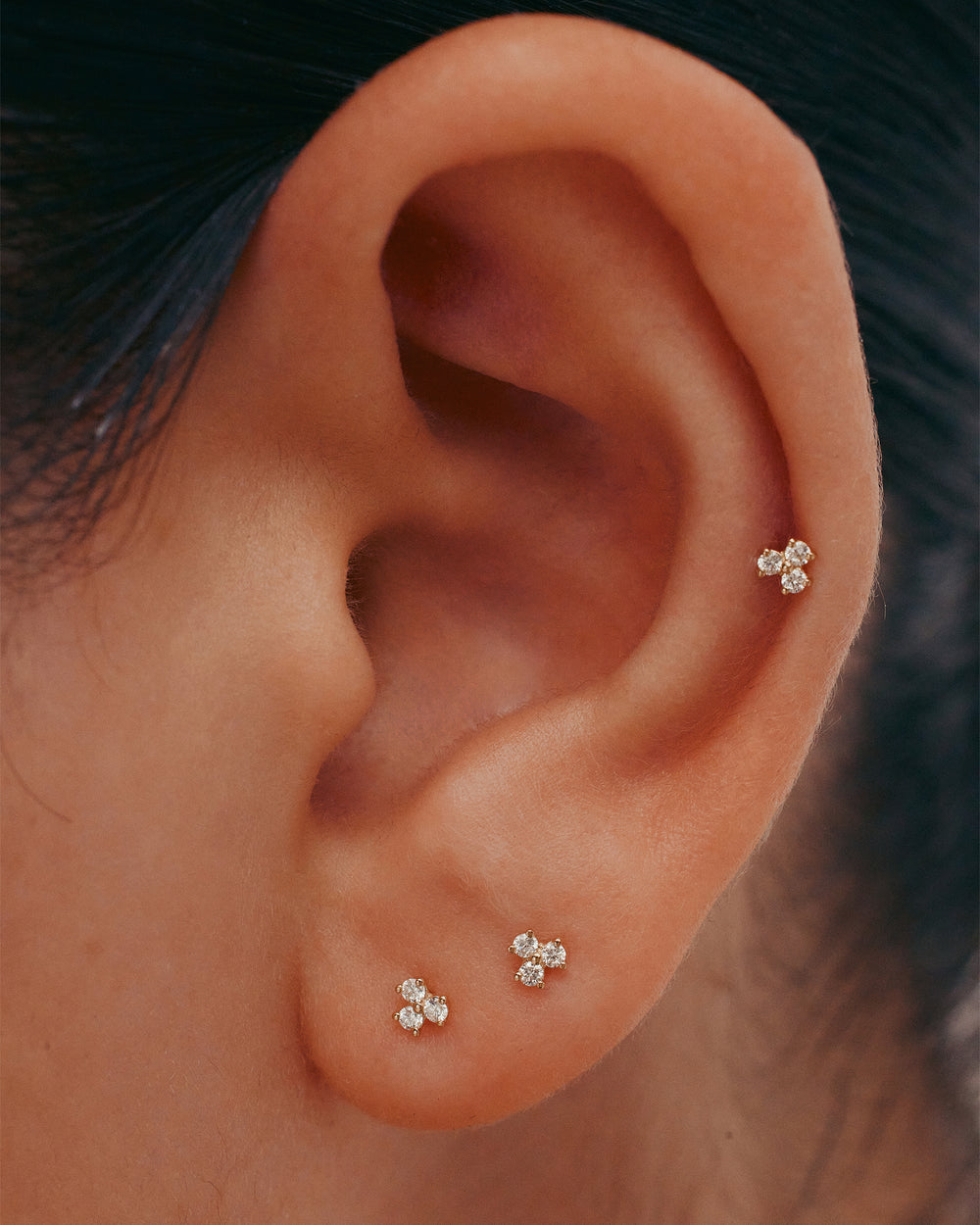 Trio Diamond Earring
