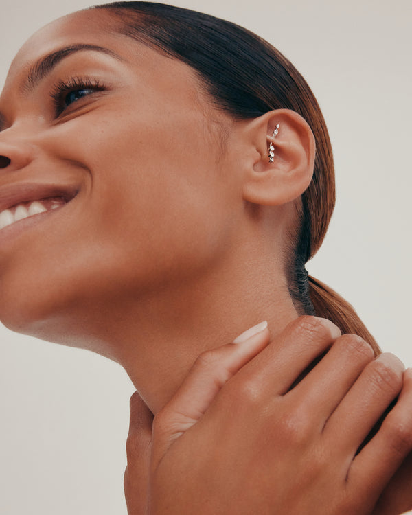 Urchin Rook Threadless Earring