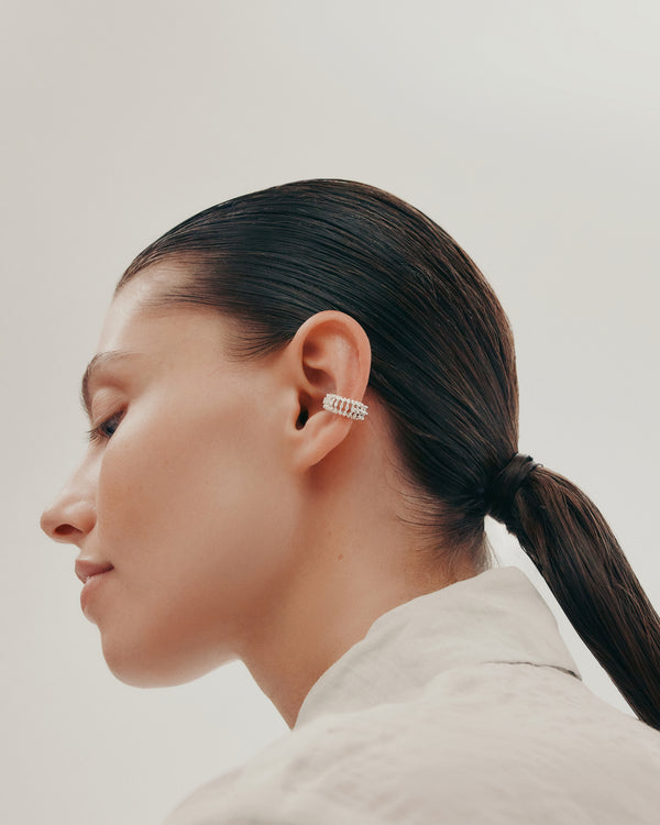 Diamond Medusa Ear Cuff by Sarah & Sebastian