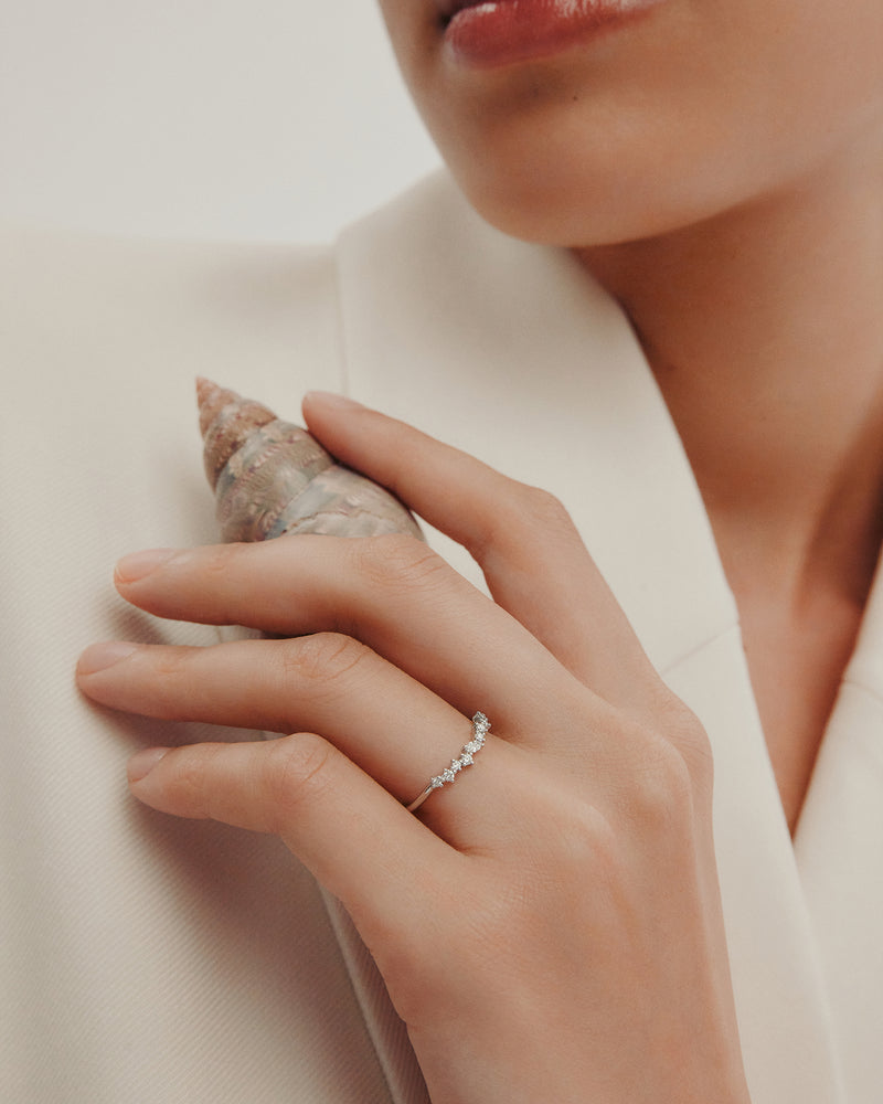 Gaisman Rings Fine Gossamer Ring | Platinum Natural Diamond | SARAH & SEBASTIAN