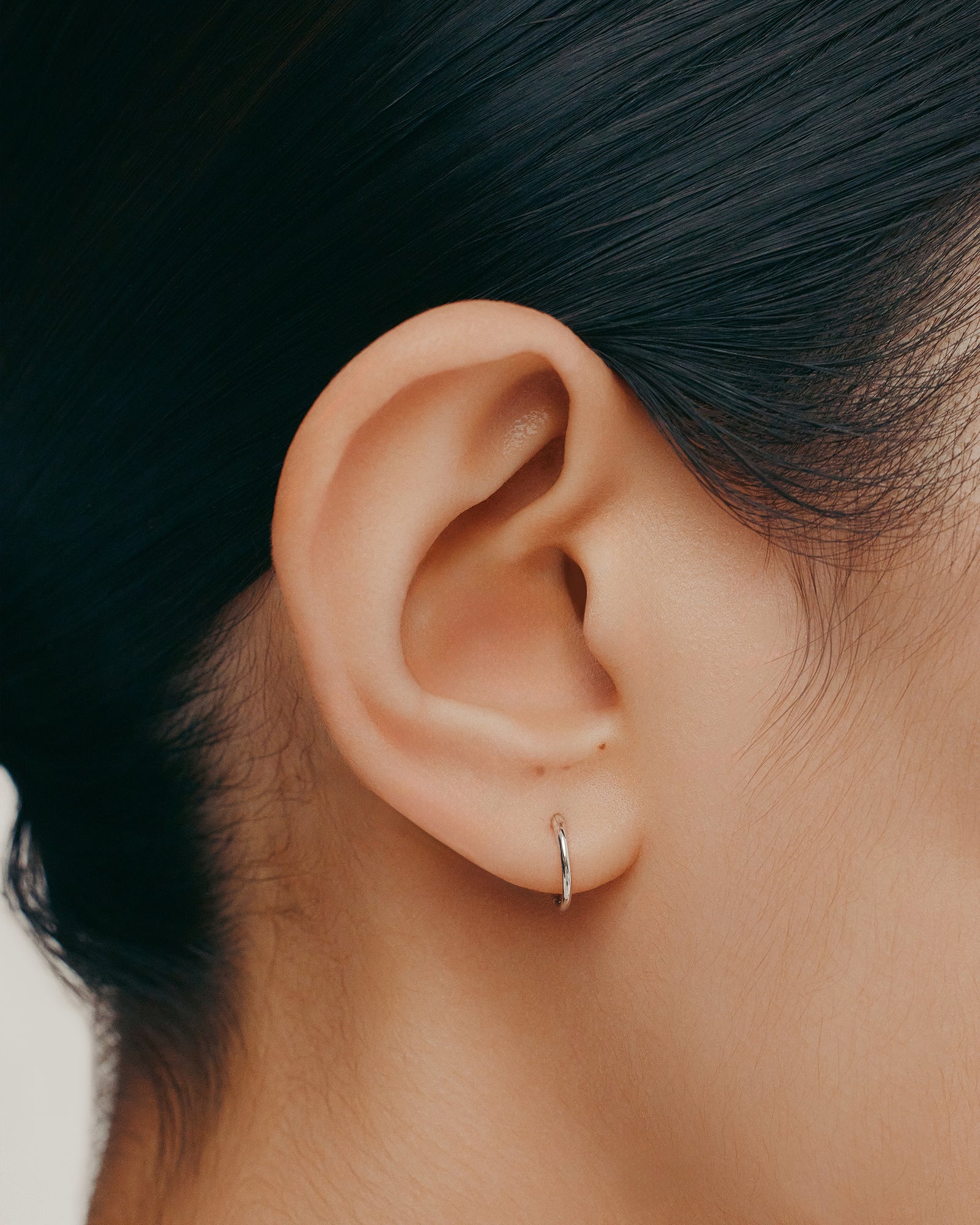 Fine White Gold Hoop Earrings White Gold Sarah Sebastian