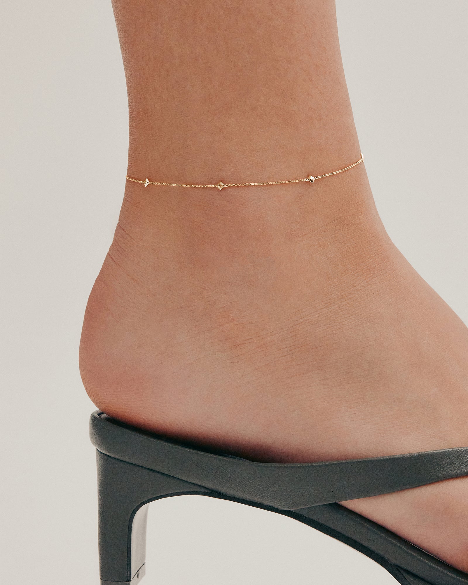 x te Lume Black Anklet アンクレット　14金 페르테(Xte) : 롯데ON x te Lume Black Anklet 14K