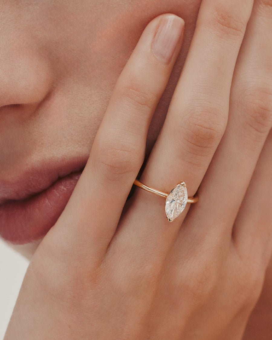 Marquise Engagement Diamond Ring Gold SARAH SEBASTIAN