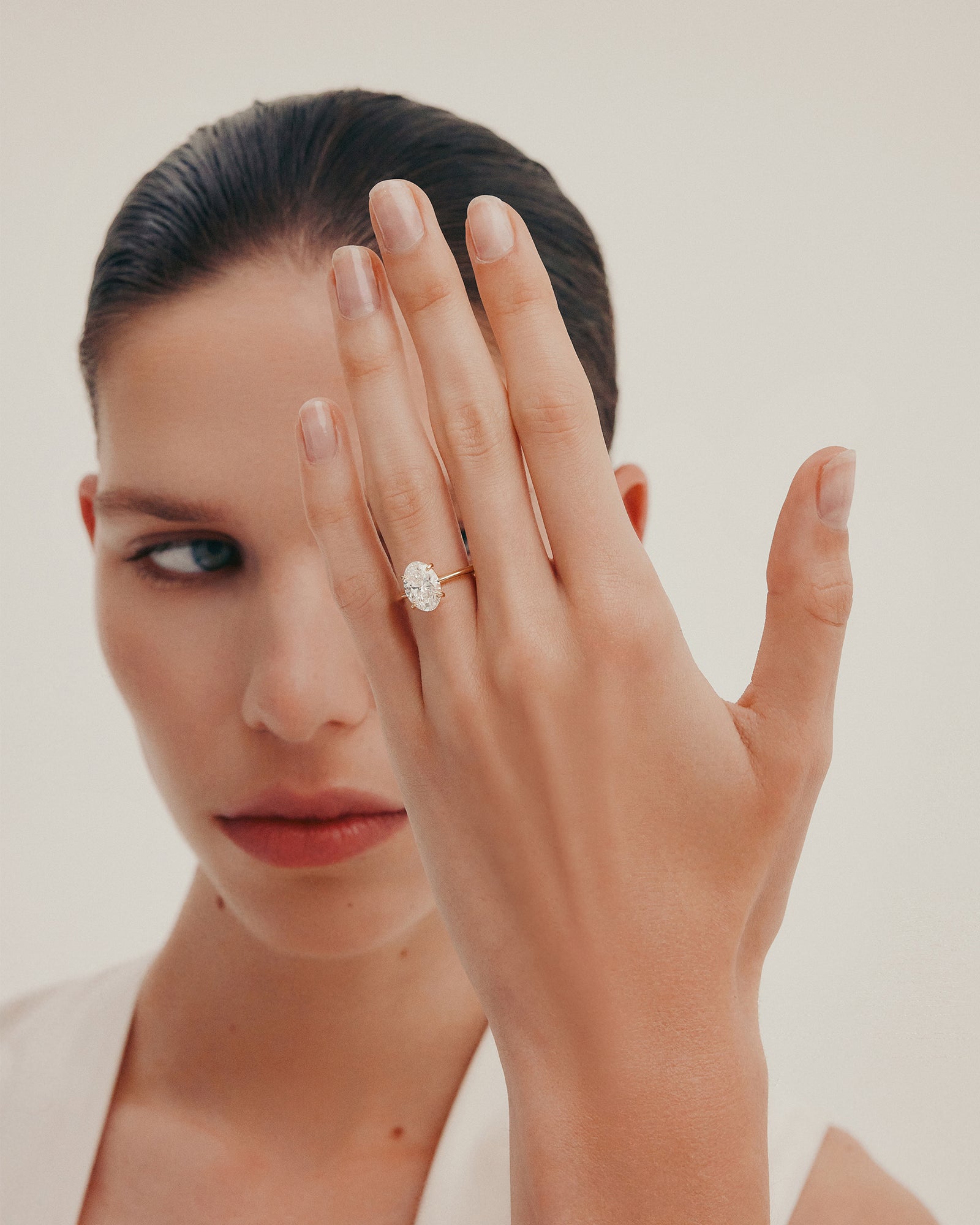 Oval Engagement Ring Yellow Gold SARAH SEBASTIAN